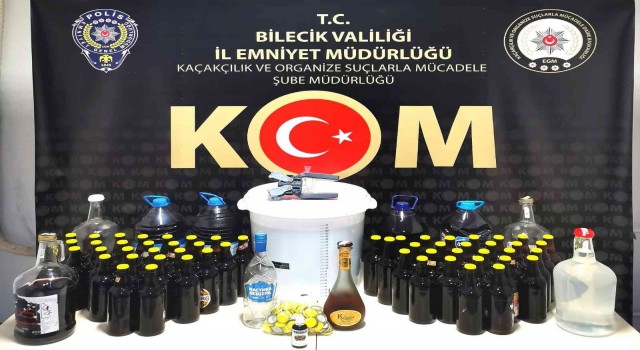 Bilecikte 79,45 litre etil alkol ele geçirildi