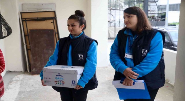 Bir yılda 65 bin litre süt dağıtıldı