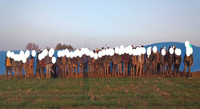 Branda altına saklanan 50 göçmen yakalandı