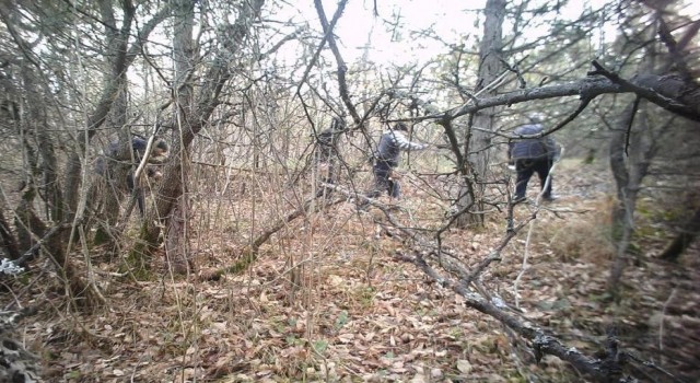 Bursada define avcıları yakalandı