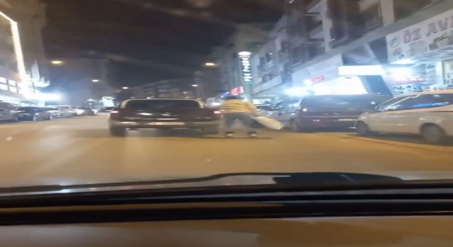 Bursada patenli gencin tehlikeli yolculuğu kameraya yansıdı