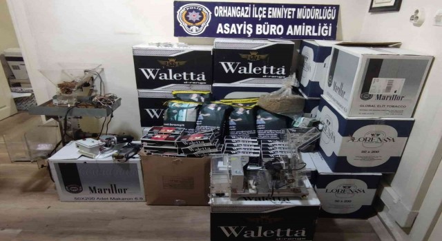 Bursada polisten kaçak tütün operasyonu: 1 gözaltı