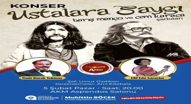 Büyükşehir Belediyesinden ustalara saygı konseri