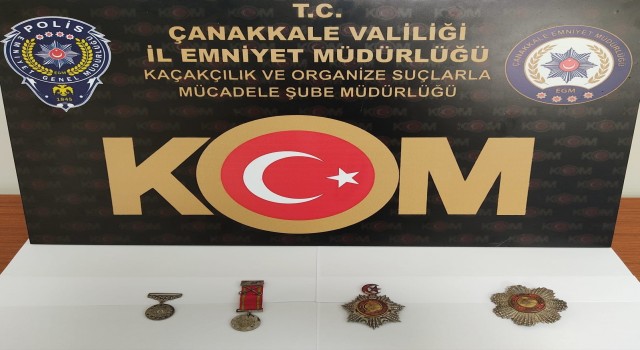 Çanakkalede tarihi eser operasyonu