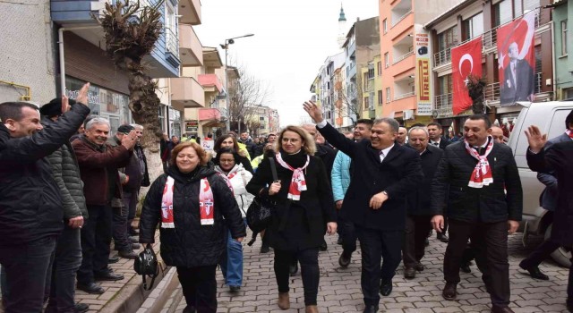 Çanda deve güreşleri öncesi kortej yürüyüşü düzenlendi