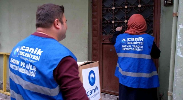 Canikte ihtiyaç sahibi vatandaşlara yardım