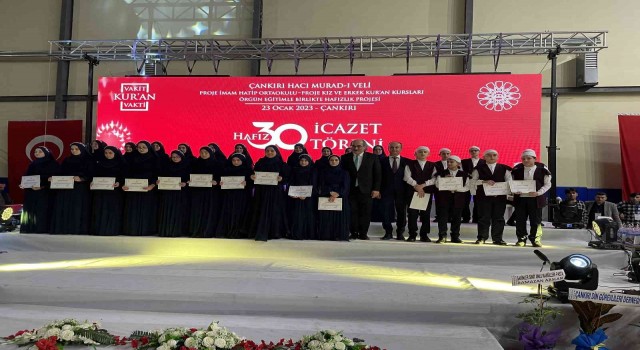Çankırıda 30 hafız icazet aldı