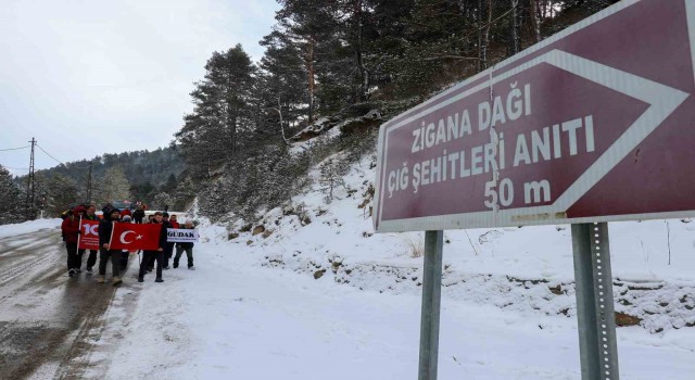 Çığ faciasında ölenler Zigana Dağında anıldı
