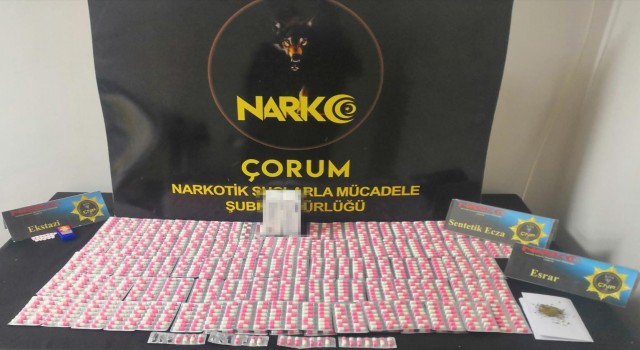 Çorum polisinden 3 ayrı uyuşturucu operasyonu