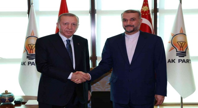 Cumhurbaşkanı Erdoğan, İran Dışişleri Bakanı Hüseyin Emir Abdullahiyanı kabul etti.