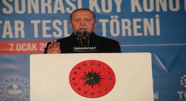 Cumhurbaşkanı Erdoğandan Manavgatta yapılan konutların hak sahiplerine müjde