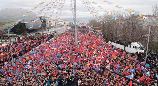 Cumhurbaşkanı Erdoğanın mitingi için yollara düzenleme