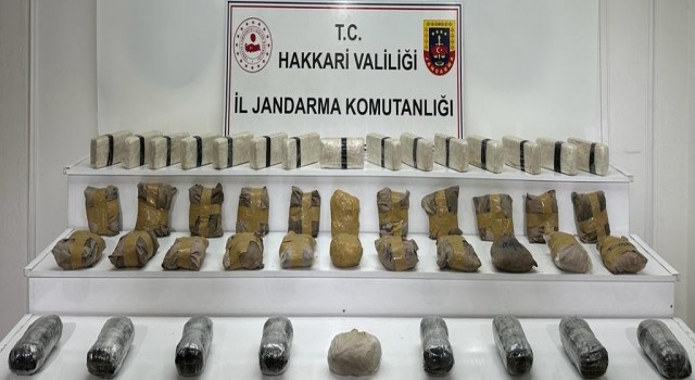 Dere yatağında 56 kilo uyuşturucu ele geçirildi