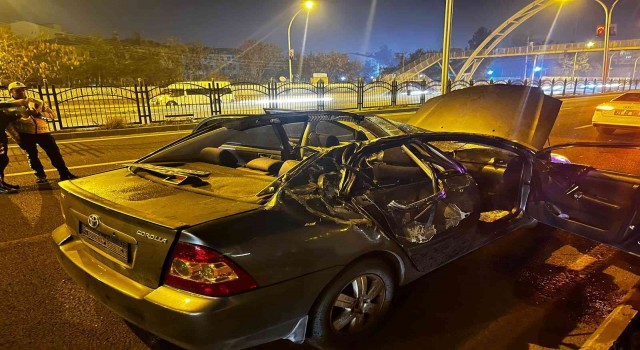 Diyarbakırda feci kaza:1 şehit, 5 yaralı