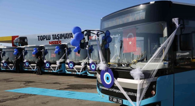 Diyarbakırda şehir içi toplu ulaşıma 11 yeni otobüs eklendi