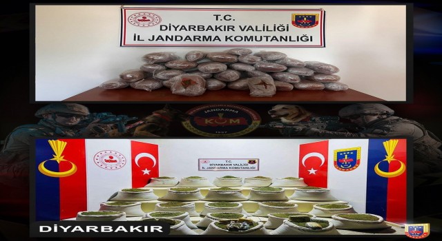 Diyarbakırda terörün finans kaynağına darbe: 631 kilo esrar ele geçirildi