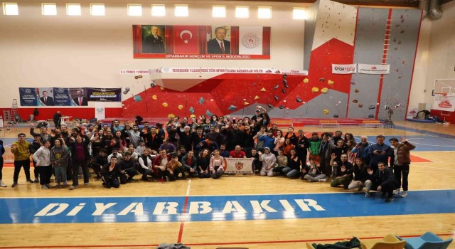 Diyarbakırda Tırmanış Türkiye Şampiyonası düzenlendi