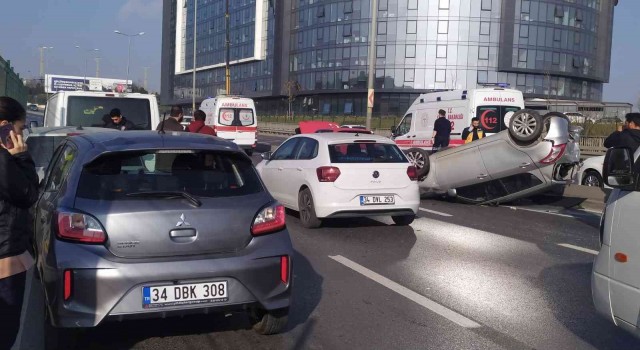 E-5te zincirleme kaza:2 kişi yaralı