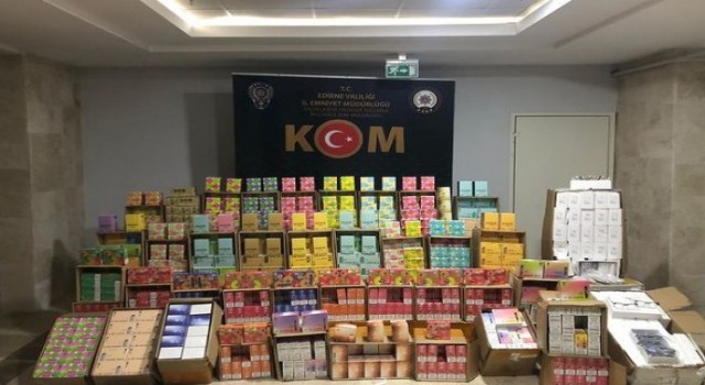 Edirnede 6 buçuk milyonluk kaçakçılık operasyonunda 1 tutuklama