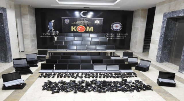 Edirnede kaçakçılara yönelik operasyonda 3 milyonluk malzeme ele geçirildi