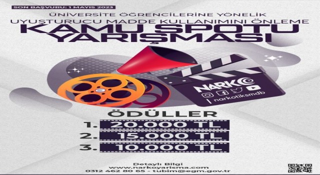 EGMden uyuşturucunun zararlarına yönelik kamu spotu yarışması
