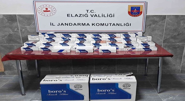 Elazığda bin paket bandrolsüz sigara ele geçirildi