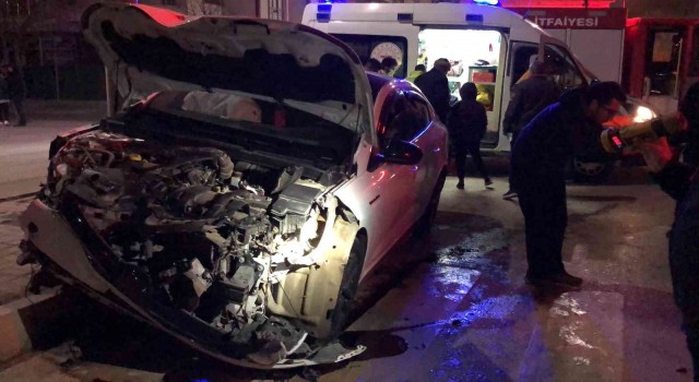 Elazığda trafik kazası: 1 yaralı