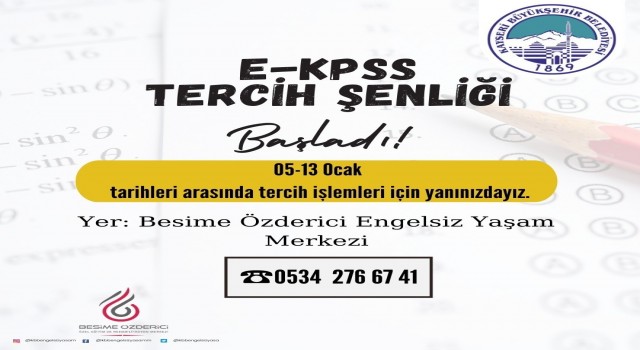 Engel tanımayan Büyükşehirden E-KPSS tercih şenliği