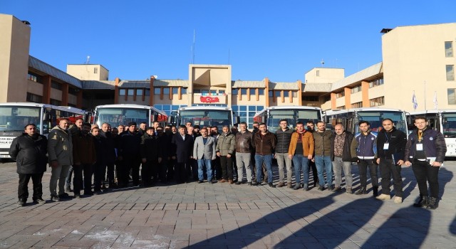 Erzincan Belediyesi 9 belde ve 3 köyde toplu taşıma işini başlattı