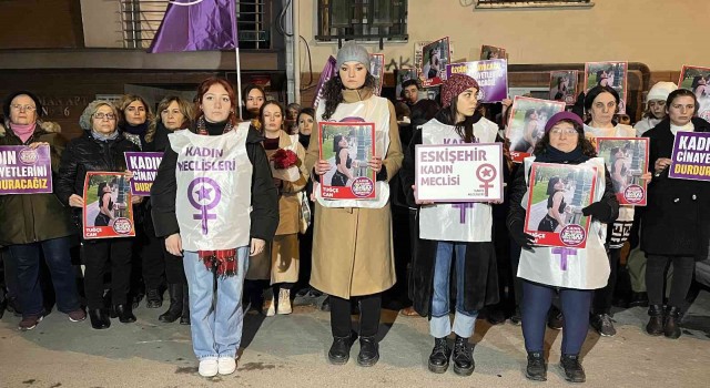 Eskişehirde kadın cinayetlerine tepki eylemi