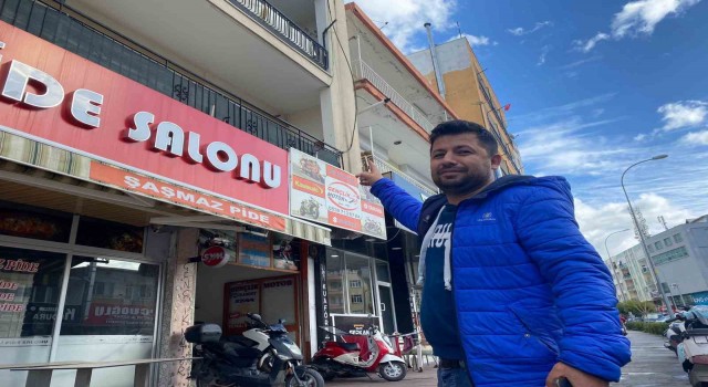 Fırtınaya dayanamayan 10 metrelik baca otomobilin üzerine düştü