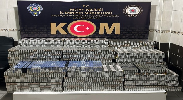Hatayda 4 bin 800 paket kaçak sigara ele geçirildi