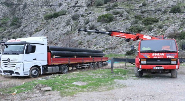 Ilıca içme suyu tesisine 11 milyonluk çelik boru