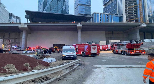 İstanbul Finans Merkezinde yangın: 3 kişi dumandan etkilendi