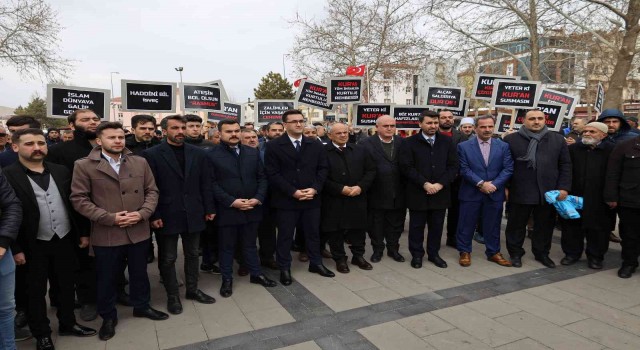 İsveçte Kuranı Kerimin Yakılması Yahyalıda Protesto Edildi