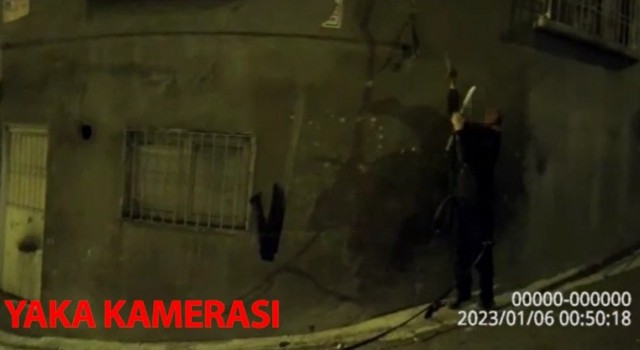 Kablo hırsızı bekçilere yakalandı