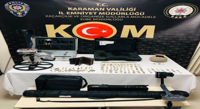 Karamanda tarihi eser kaçakçılığı: 7 gözaltı