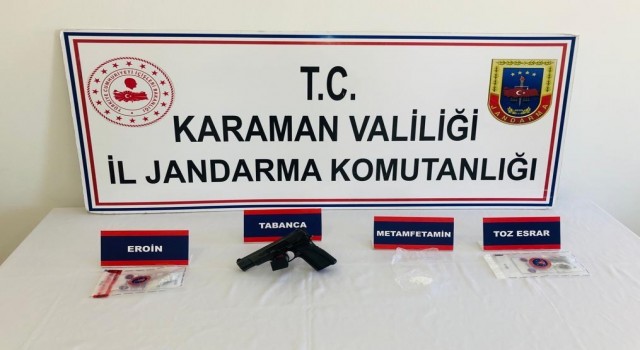 Karamanda uyuşturucudan gözaltına alınan 4 kişi tutuklandı