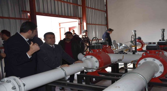 Kaymakam Çimşit, devam eden doğalgaz çalışmalarını yerinde inceledi