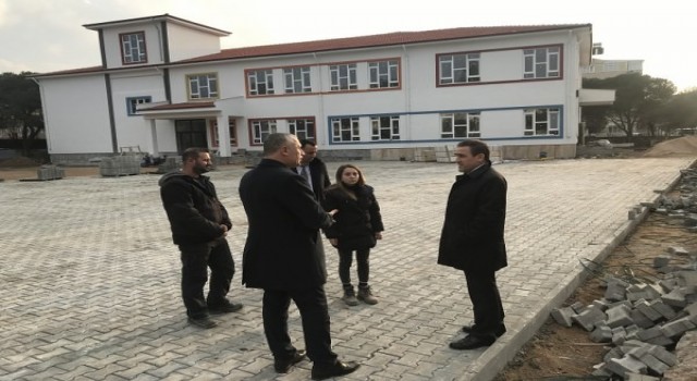 Kaymakam Memiş okul inşaatlarında inceleme yaptı
