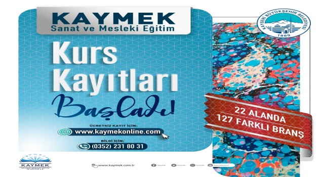 KAYMEKin 2. dönem kurs kayıtlarına ilk saatlerden yoğun ilgi
