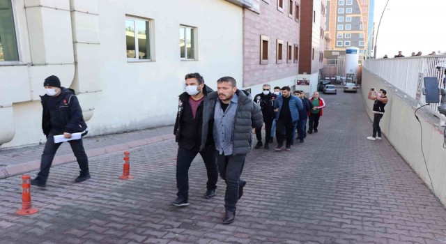 Kayserinin en büyük ‘sıvı uyuşturucu operasyonunda 3 kişide adliyede