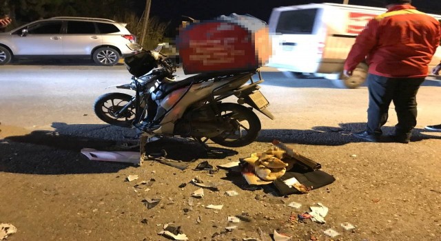 Kazada ağır yaralanan genç kurye hayatını kaybetti