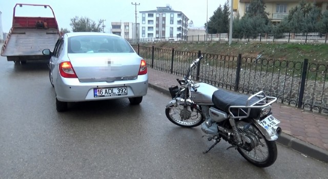 Kiliste motosiklet ile otomobilin çarpışması sonucu 1 kişi yaralandı