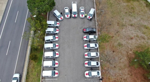 Kırklareli polisine 18 yeni araç