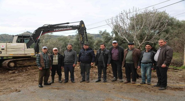 Konukluda yol çalışması başladı