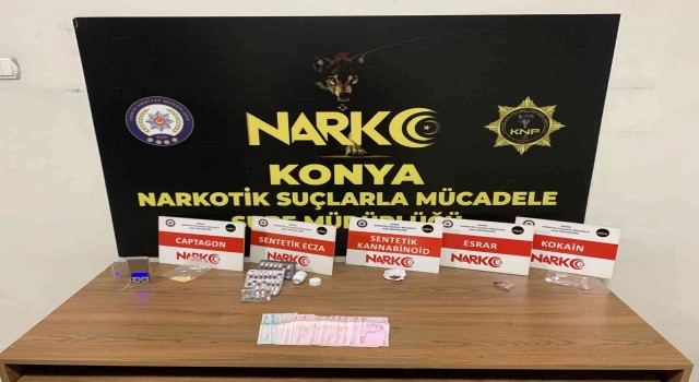 Konyada matbaada 6 bin 48 adet uyuşturucu hap ele geçirildi