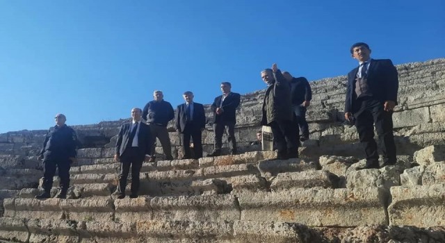 Köyceğiz Kaunos Antik Kentinde incelemelerde bulunuldu