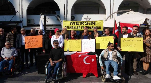 Kuran-ı Kerim yakılmasına Mersinden tepki