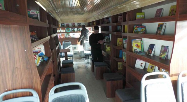 Kütüphanesi olmayan okulların kütüphanesi ‘Kitapbüs olacak